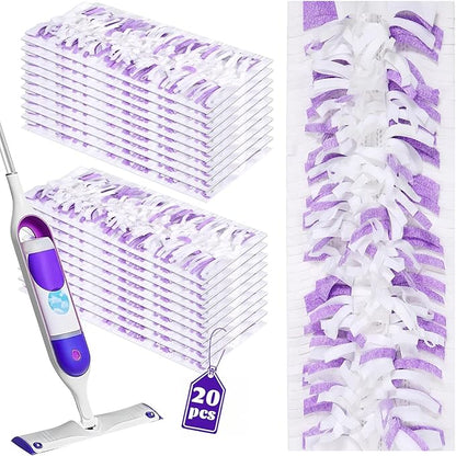 20 Count Disposable Mop Pads Refills for Swiffer PowerMop Multi-Surface & Wood Mops,Spray Replacement Pad for Hard Floor Cleaning