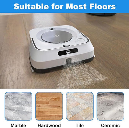 ANBOO 6 Pack Wet Mopping Pads for Irobot Braava Jet M6 Ultimate Robot Mop, Upgraded M6 Wet Sweeping Mop Pads Washable and Reusable Microfiber Replacement Cleaning Parts