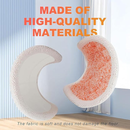 Spinwave Mop Replacement Pads for Bissell Spinwave 20399 23157 23159 2039A 2124A 20393 2039T 2039W 20391 20395 2307 2315A Hard Floor Mop Refill Heavy Scrub Pad- Part #1611297 & 1611298 (4+2+2+2+2)