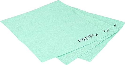 Restaurantware-Clean Tek Professional 13 x 15 Inch Cleaning Cloths, 5 Reusable Cloth Towels - Machine Washable, Absorbent, Green PVA Microfiber Cleaning Rags, Fast Drying,For Windows Or Cars