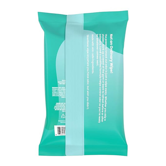 Lume Acidified Deodorant Wipes - 24 Hour Odor Control - Aluminum Free, Baking Soda Free, Skin Loving - 45 Count (Pack of 2) (Cool Cucumber)