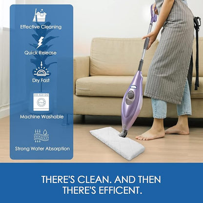 Replacement Microfiber Steam Mop pad Cleaning Pads for Shark Steam Pocket Mop S3500 Series S3550 S3501 S3601 S3601D S3901 S3801 S3801CO, White, S3501-White