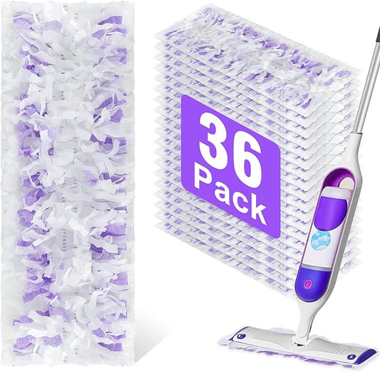 36 Pack Disposable Power Mop Refills Pads for Swiffer Power Mop,Swifter Wet Pads Refill,Disposable Mop Pads Swifters for Wood Floors,Spray Mopping Pads Refills for Multi-Surface Floor Cleaning