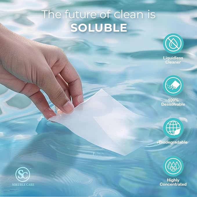 Foaming Hand Soap Dissolvable Sheets + Free 4-Sheet Bonus Pack (Sustainable, Earth-Friendly Cleaning Solution) – Coconut Scent