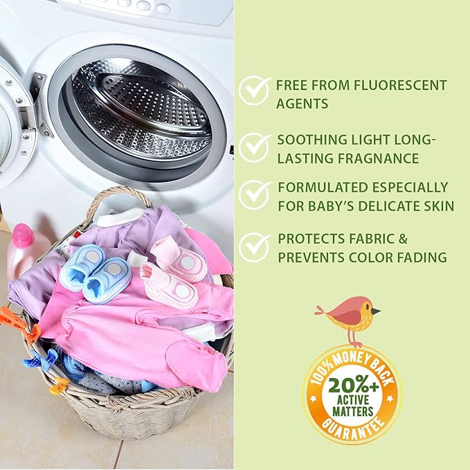 Plant-Based Laundry Detergent Liquid – 34 fl oz, 50 loads total. Eco-friendly formula for powerful cleaning, gentle on fabrics, and safe for the environment