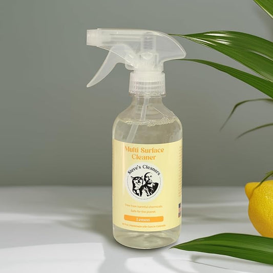 Steve's Cleaners Lemon Multi-Surface Cleaner – Plant-Based, Non-Toxic, Streak-Free Cleaning Spray – Ammonia-Free, Safe for Kitchen, Bathroom, Counters & More – 10 oz (Pack of 3)