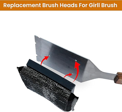 Bristle-Free Brush & Scraper Replacement Head – Joona Refill for BBQ Cleaning – No-Scratch Cleaner for Any Grill – Heavy-Duty Barbecue Tool – Pack of 1