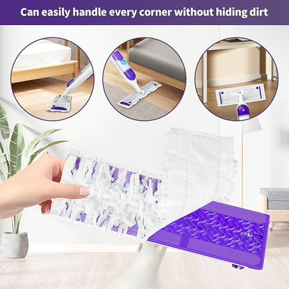 18 Pack Disposable Mopping Pads Refills for Swiffer PowerMop, Replacement with Power Mop Refills Power Mop Pads, Spray PowerMop Mopping Pad Refills for Floor Cleaning