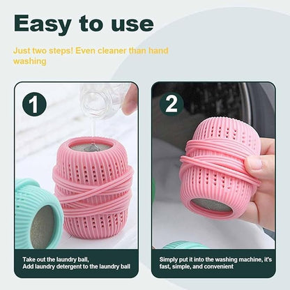 Washing Machine Laundry Ball, Fabric Softener Dispenser, Fabric Softener Ball Dispenser, Fabric Softener Dispenser Laundry Balls, Reusable Dryer Balls, Fabric Softener Balls for Washer. (Red)