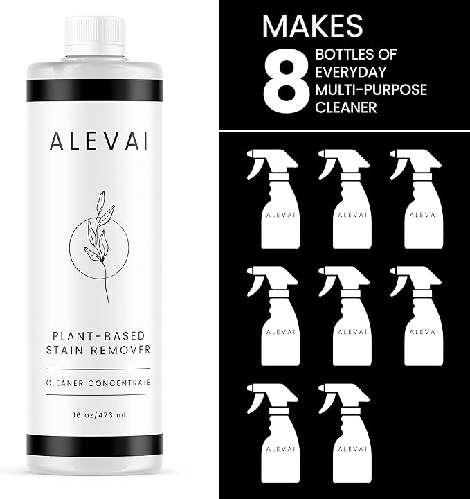 Multi Purpose Stain Remover Concentrate | Plant Based Enzyme Cleaner | Makes 8 Bottles of Multi Purpose Cleaner | Cleans Food, Grease, Coffee, Wine, Baby Stains, Pet stains | Over 500 Uses