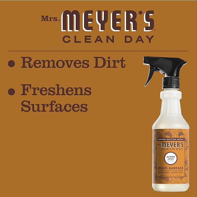 MRS. MEYER'S CLEAN DAY All-Purpose Cleaner Spray, Acorn Spice, 16 Fl oz