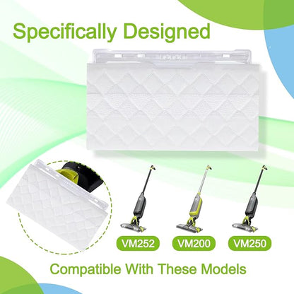 36 Pack Compatible with Shark Vacmop Replacement Pads, Disposable Hard Floor Vacuum and Mop Pad Refill for Shark Vacmop VM252, VM250, VM200