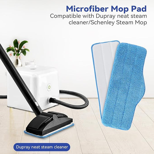 Steam Mop Pads Fit for Dupray Neat Steam Cleaner - 12 Pack Neat Washable and Reusable Microfiber Pads - Accessories for Neat Steam Cleaner