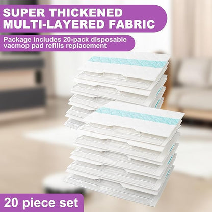 20 Pcs for Shark Vacmop Replacement Pads VM252 VM250 VM200 VM190 - Replacement for Shark Vac Mop Pads Refills Part VMP30 (20)