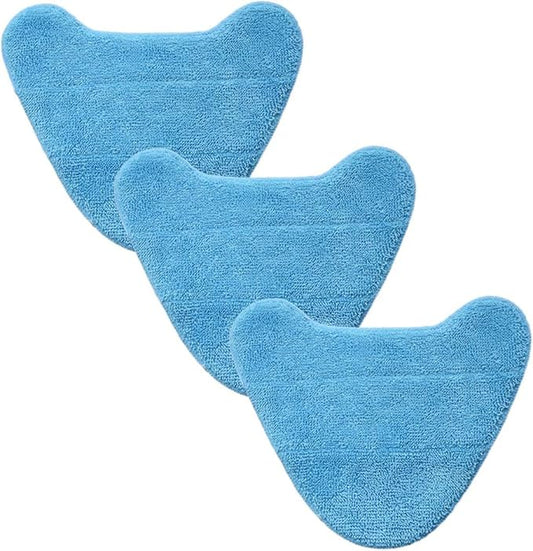 3 Pack Reusable Replacement Refills Steam Mop Pads Compatible with Hoover WH01100 WH20200, Microfiber Washable Cleaning Pads Fits for Vax S2 S2C S3 S3S, 12.6×8.7Inch