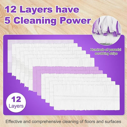 30 Pack Disposable Mopping Pad Refills Compatible with Swiffer PowerMop, Power Mop Refill Pads Replacements for Swiffer Power Mop Spray Mop Dry&Wet Pads Refills for Multi-Surface Floor Cleaning