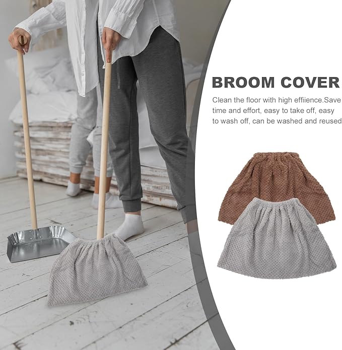 Healifty 4pcs Broom Cover Water Absorption and Dust Removal Household Broom Replacement Cloth for Efficient Sweeping for Home Hotel Restaurant Random Color
