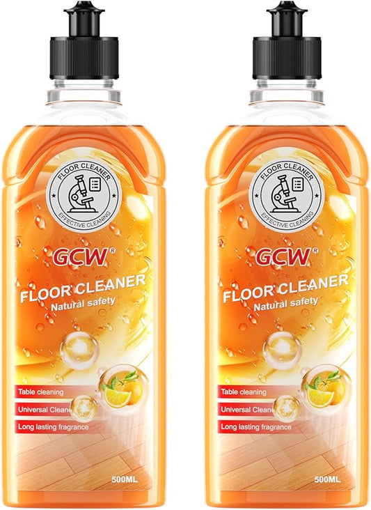 Floor Cleaner & All-Purpose Cleaner Plant-Based and Biodegradable Formula Kitchen, Floor, Bathroom and Surface Cleaning Product for Home, Orange Scent, 33.8 Fluid Ounces (Orange)