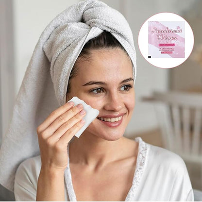 100 Pcs Deodorant Wipes Individually Wrapped Mini Deodorant Travel Size Wet Armpit Wipes Travel Deodorants Bulk for Women Men Homeless Personal Cleansing Wipe Butt Hands Face Underarm Sports(Rose)