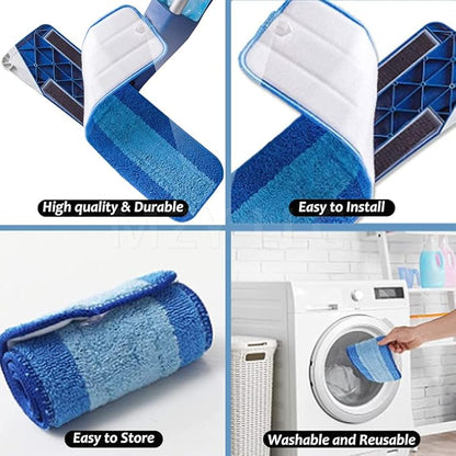 3 Pack for Bona Microfiber Cleaning Pad, Microfiber Mop Pads Compatible with Bona Mop for Bona Hardwood Floor Cleaner 18 Inch