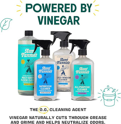 Aunt Fannie's All Purpose Household Cleaner, Multi-surface Spray, Powered by Vinegar for Kitchen, Bath, Windows and Countertops, Lavender Scent (Pack of 3)