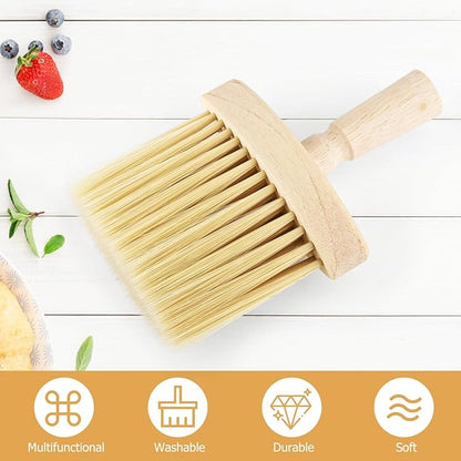 4pcs Wooden Window Groove Cleaning Brushs Soft Bristles Wood Handle Dust Brush Crevice Tool Brush for Keyboard Car Corners Gaps Home Removal Dust