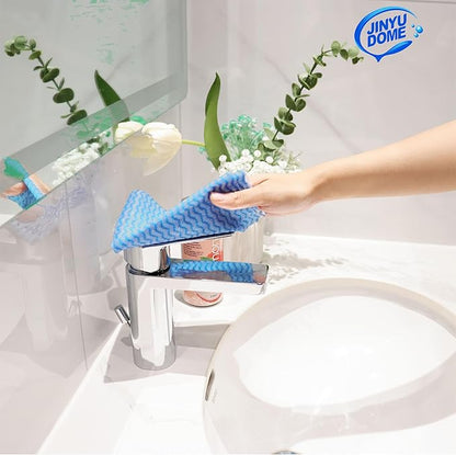 Blue Handi Wipes Disposable Dish Cloths Heavy Duty Kitchen Towels Reusable Cleaning Wipe, 60 Count
