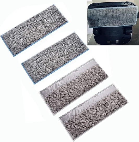 4 Pack Washable Wet Mopping Pads Replacement Compatible Fit for IRobot Braava Jet M6