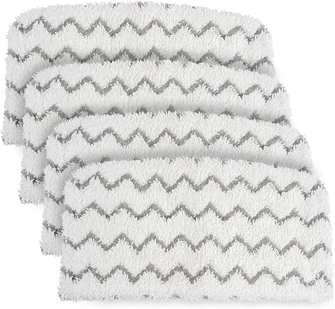 4 PCS Replacement Pads Accessory for Shark Steam Mop S1000, S1000A, S1000C, S1000WM, S1001C, S2001 Dirt Grip Pads, Microfiber Washable & Reusable