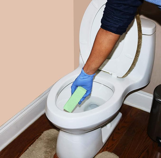 COMPAC HOME Magic-Stone Porcelain Cleaner with Handle, Made from Recycled Glass, Scouring Stick Toilet Cleaner, Removes Stubborn Lime Stains from Porcelain or Bathroom Fixtures, Pack of 3