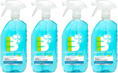 Boulder Clean Glass + Surface Cleaner, Herbal Peppermint, 28 oz Bottle