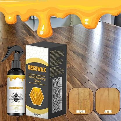 Natural Beeswax Care Spray & Restorer,Natural Beeswax Spray For Wood,Leather & Furniture Polish,Protective Conditioning Formula With Pure,Non-Toxic & Eco-Friendly (2Pcs)