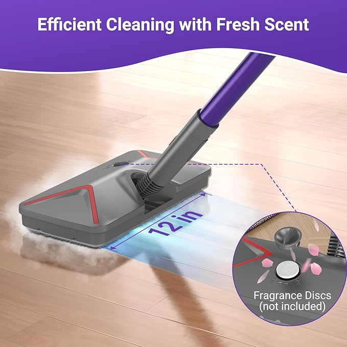 Steam Mop for Floor Cleaning, Heavy Duty 29-in-1 Steam Cleaner for Home with Detachable Handheld Steamer, for Hardwood, Tile, Walls, Grout, Windows, Furniture and Decks