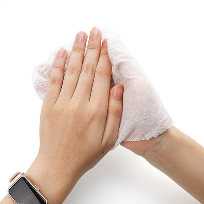 50 PCS Hand Pop Hand Wipes, Press Push Up Lemon Non-stimulating Sanitizing Mini Clean Towelettes Sanitizer, A Fun Way To Open Magical Strong Cool Wet Dry Type Portable for Travel On-the-Go Black White