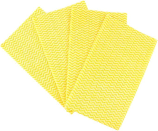 JEBBLAS Reusable Handi Wipes Disposable Cleaning Cloths Dish Towels and Dish Cloths Reusable Towels,Handy Cleaning Wipes, 50 Count/Pack,Yellow