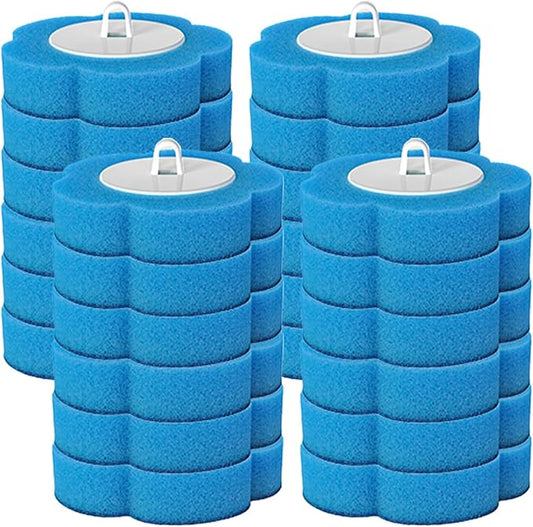 24 Count Disposable Toilet Brush Heads, Replacement Brush Heads, No Handle or Base, Toliet Wand Refills, Toilet Bowl Cleaner Refill Pads, Toilet Scrubber Refill