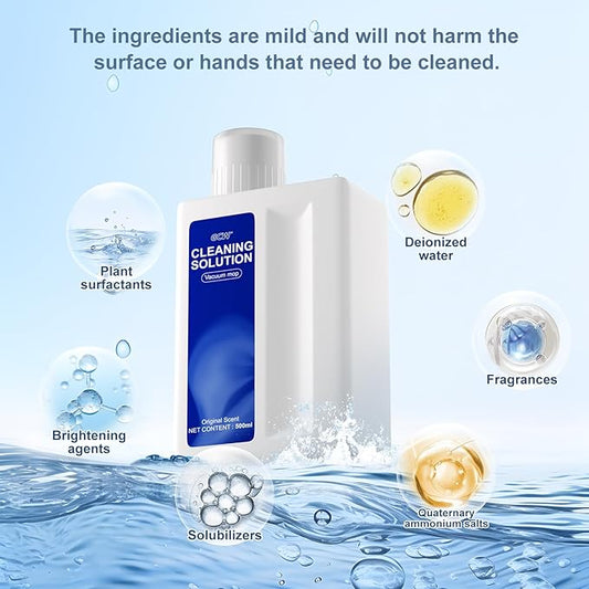 Floor Cleaning Solution Original Scent Compatible with Dreame Cleaning Solution, Residue & Streak Free, Suitable for All Robot Vacuum Cleaners and Wireless Wet Dry Dual-Use Vacuum Cleaners