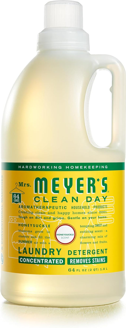 Mrs. Meyer?s Laundry Detergent, Honeysuckle, 64 Fluid Ounce