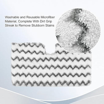 Steam Mop Replacement Pads for Shark Steam Mops S3500 Series S3501 S3601 S3550 S3901 SE450 S3801CO S3601D S2901 S2902 Shark Steam Pocket Mop, Microfiber Reusable Steam and Scrub Pads for Floor Clean
