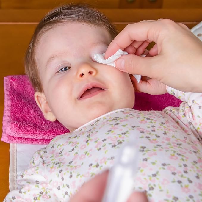 Lil' Peepers Baby Eye Wipes and Eyelid Cleanser, Preservative-Free & Rinse-Free, Pediatrician Recommended Hypoallergenic Soft Eyelid Wipes for Babies, Kids and Adults (30 Count)
