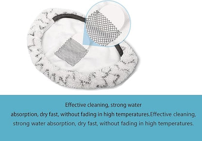 8 Pack Steam Mop Reusable Replacement Pads for Bissell Powerfresh Steam Mop 1940 1806 1544 2075 2685A 2181 2814 Series, Model 19402 19404 19408 19409 1940A 1940F 1940Q 1940T 1940W B0006 B0017 2075A