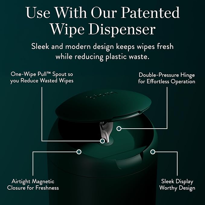 Biodegradable All-Purpose Wipes 3-Pack Refill - Non-Toxic Grapefruit Cleaning Wipes | Plant-Based Surface Cleaner for Home & Travel | Kid & Pet Friendly Wet Wipe | All Natural & Eco-Friendly