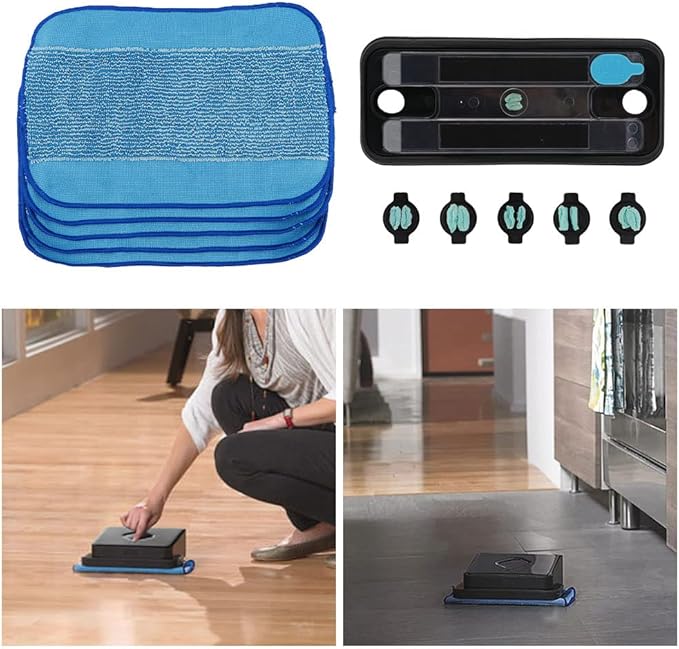 JIANWEI Vacuum Cleaner Mop Pad, 11pcs Reservoir Pad Set Parts Compatible for for Irobot Braava 380t 380T 320 Mint 4200 5200, Pro-Clean Mopping Clean Reservoir Pad(as Shown)