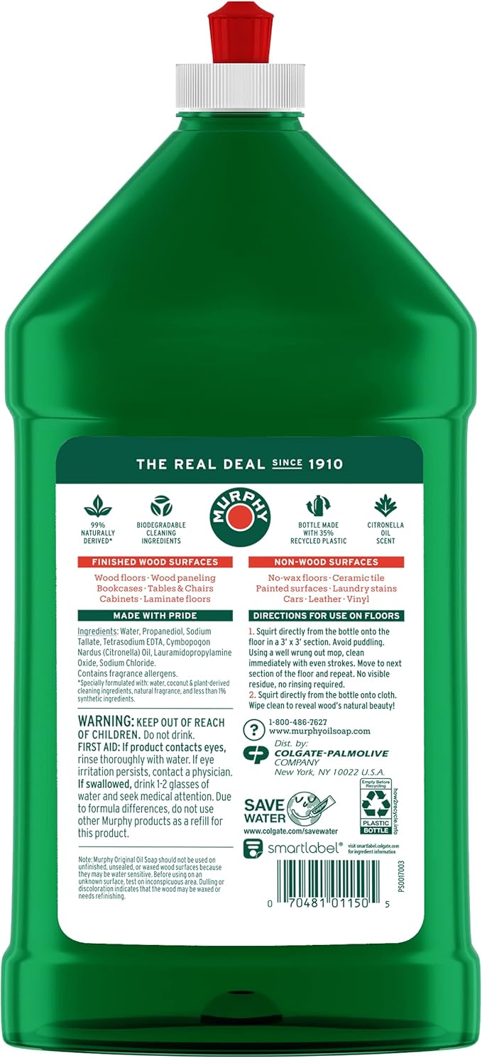 Murphy's Oil Soap Squirt and Mop Wood Floor Cleaner - 32 Fluid Ounce (Packaging May Vary)