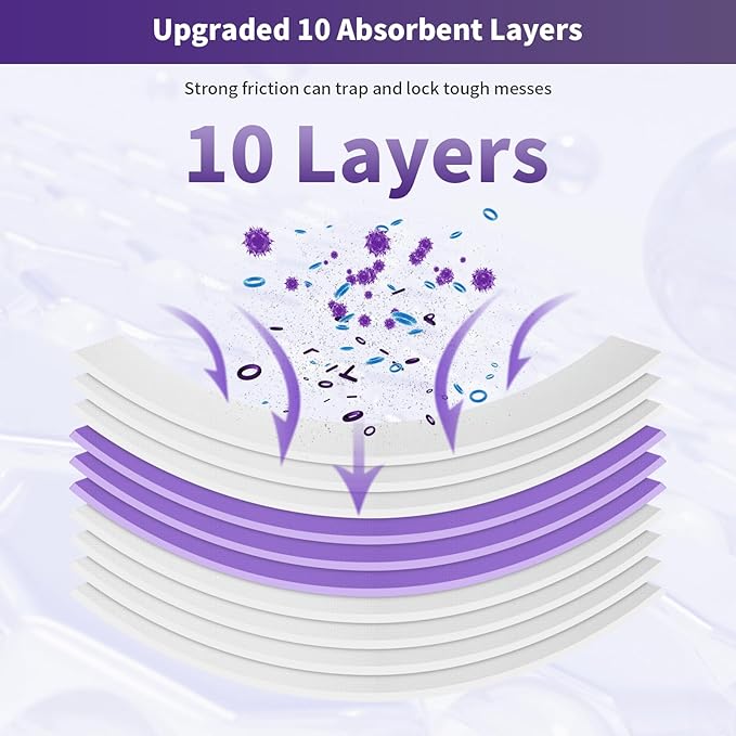 18 Pack Disposable Mopping Pads Refills for Swiffer PowerMop, Replacement with Power Mop Refills Power Mop Pads, Spray PowerMop Mopping Pad Refills for Floor Cleaning