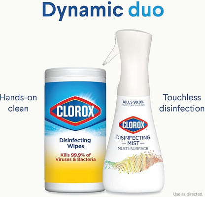 Clorox Disinfecting Mist, Lemon and Orange Blossom, 1 Spray and 1 Refill, 16 oz Each