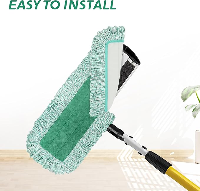 18 inch Microfiber Mop Replacement for Rubbermaid: Reusable Wet&Dry Commercial Microfiber Dust Mop Refills Fit for Any Flat mop System 18"(3 Pack)