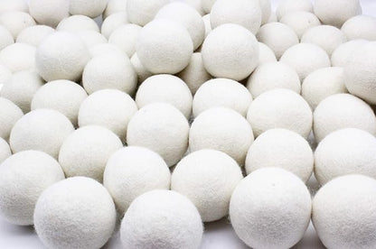 Wooland Wholesale Bulk Laundry XL Premium Wool Dryer Balls-100% New Zealand Organic Wool Natural Fabric Softener for Sensitive Skin, Babies (400 Count)