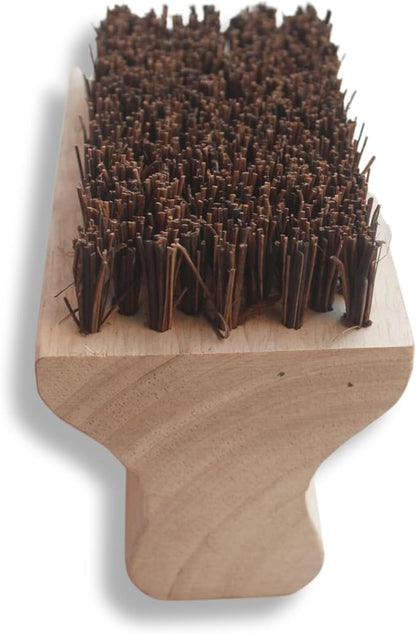 Eco-Friendly BBQ Grill Brush/Scrubber Palmyra (Safe-Contains No Metal Bristles), Beige