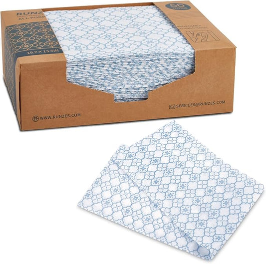 Reusable Paper Towels Washable 50Count Handi Wipes Dish Cloths